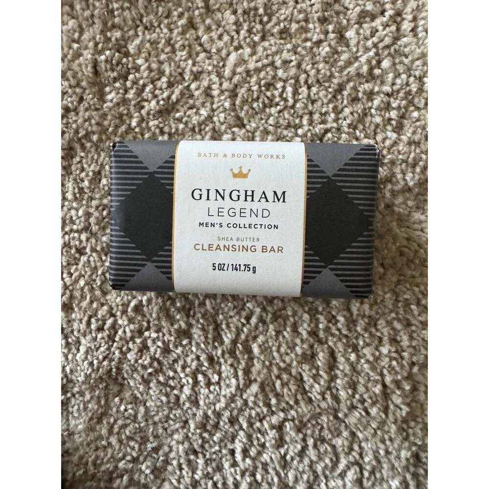 Bath and Body Works Gingham Legend Shea Butter Cleansing Bar Rare Discontinued